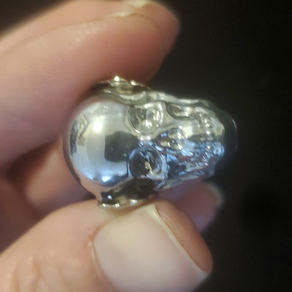 New Silver Titanium Skull Pendant. - Picture 2 of 12